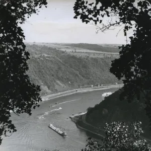 View of River Rhine from Lorelei Rock, Germany