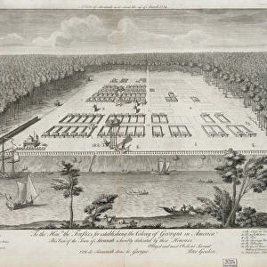 A view of Savanah sic as it stood the 29th of March, 1734