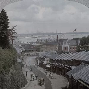 View of ships and harbour, Yokohama, Japan, c. 1904