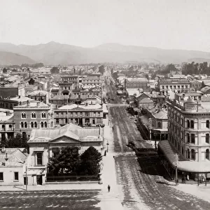 View of southern Christchurch, New Zealand, c. 1880 s