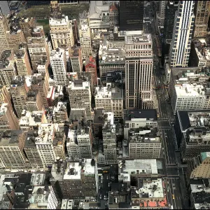 View of streets from Empire State Building, New York, USA View of streets from Empire State Building, New York, USA