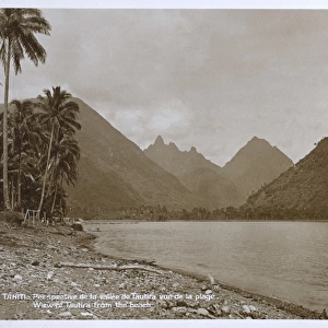 View of the Tautira Valley from the Beach - Tahiti