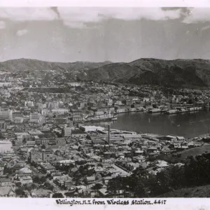 View of Wellington, New Zealand from the Wireless Station