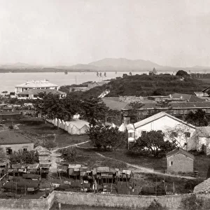View of Whampoa, near Canton (Guangzhou) China c. 1890