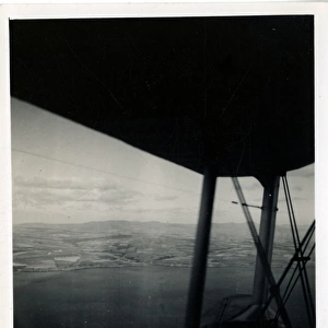 View from World War Two Biplane, England