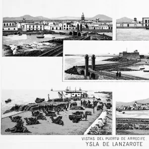 Five views of Arrecife, Lanzarote, Canary Islands