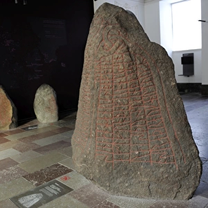 Viking Age. Runestone. Dedicated to their ancestors. Nationa