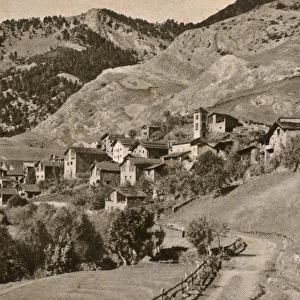 Village of Pal and Botella hill, Valleys of Andorra