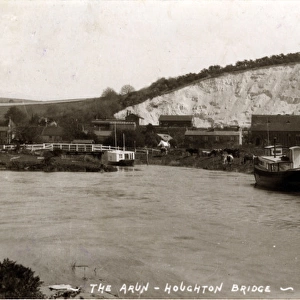 The Village and River Arun, Houghton Bridge, Sussex
