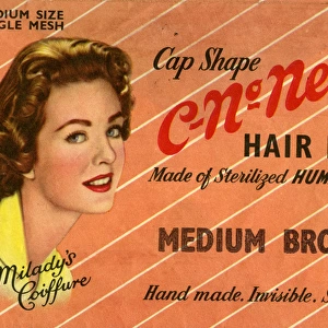 Vintage Hair Net Packaging - C-No-Net Hair Net