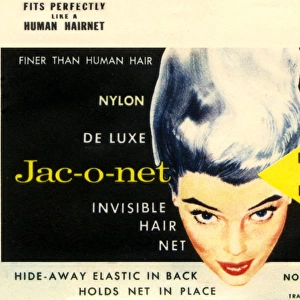 Vintage Hairnet Packaging - Deluxe Jac-o-net Hair Net