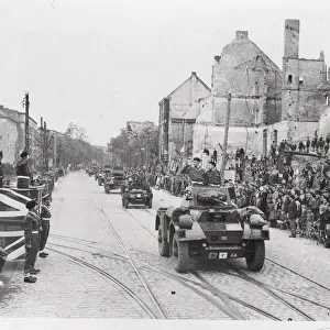 Vintage photograph WW II - British army enter Berlin 1945