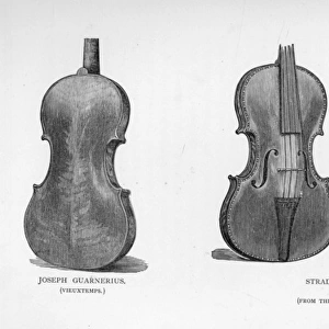 Violins by Stradivarius and Guarnerius