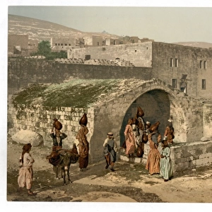The virgins fountain, Nazareth, Holy Land, (i. e. Israel)