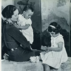 Viscountess Harcourt and daughters by Madame Yevonde