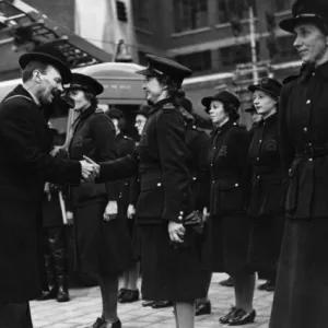 Visit to LFB by Mr Attlee, Lord Privy Seal, WW2