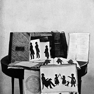 Volumes of silhouettes by August Edouart
