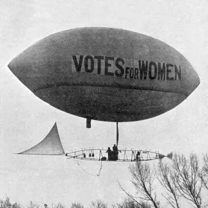 Votes for women air balloon, 1909