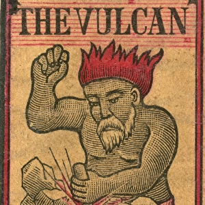 The Vulcan old Japanese Matchbox label
