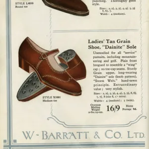 W Barratt & Co Ltd shoe catalogue, shoes