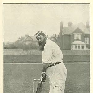W G Grace, legendary cricketer, batting