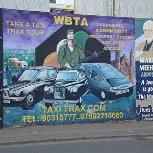 Wall mural of WBTA at Belfast