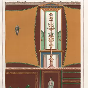 Wall painting with framed panels from an ostium