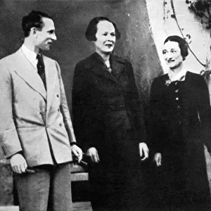 Wallis Simpson with Mr and Mrs Herman Rogers