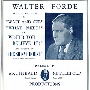Walter Forde, four Archibald Nettlefold films