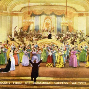 Waltzes from Vienna at the Alhambra, London, ballroom scene