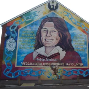 War mural of Bobby Sands MP at Belfast