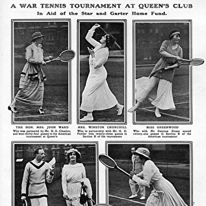 War tennis tournament at Queens Club, 1916