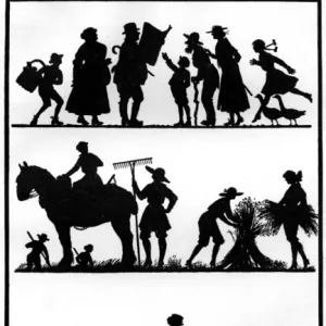 War Time in the Country in Silhouette