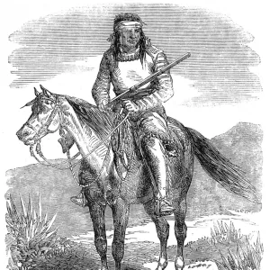 Warrior of the native American Indian Tribe, the Lipan, c. 18