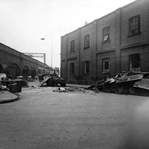 Wartime bomb damage, Lambeth, south east London