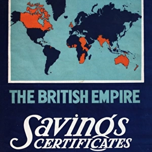 Wartime poster advertising Savings Certificates
