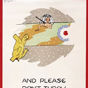 Wartime poster for conserving of clothes and food