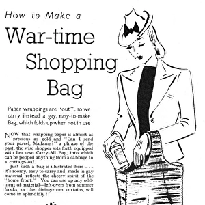 Wartime shopping bag