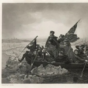 Washington crossing the Delaware River