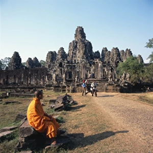 Wat Bayon temple, Angkor Thom, Siem Reap, Cambodia