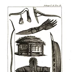 Weapons, clothes, tomb and boat of the Chukchi