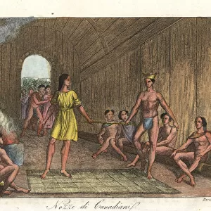 Wedding dance of the Iroquois of Canada