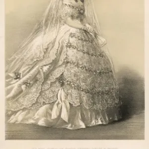 Wedding Dress Print of Alexandra, Queen to Edward VII Wedding Dress Print of Alexandra, Queen to Edward VII