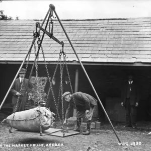 Weighing Wool in the Market House, Ardara