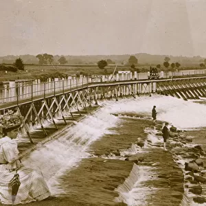 The Weir on the River Thames, Teddington, Middlesex
