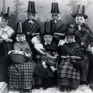 Welsh Girls in Traditional Costume 1908