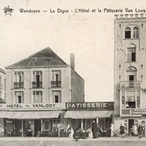 Wenduine - La Digue - L Hotel et la Patisserie Van Looy