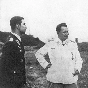 Werner Molders, Hermann Goering and Adolf Galland