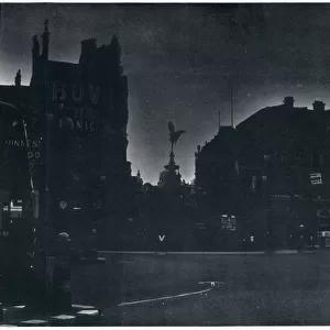 The West End in blackout, September 1939