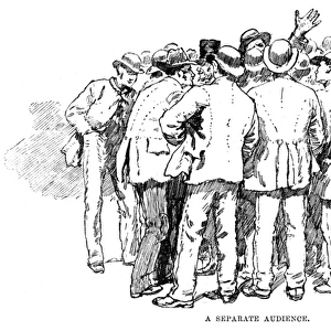 West End riots, 1886 - a crowd